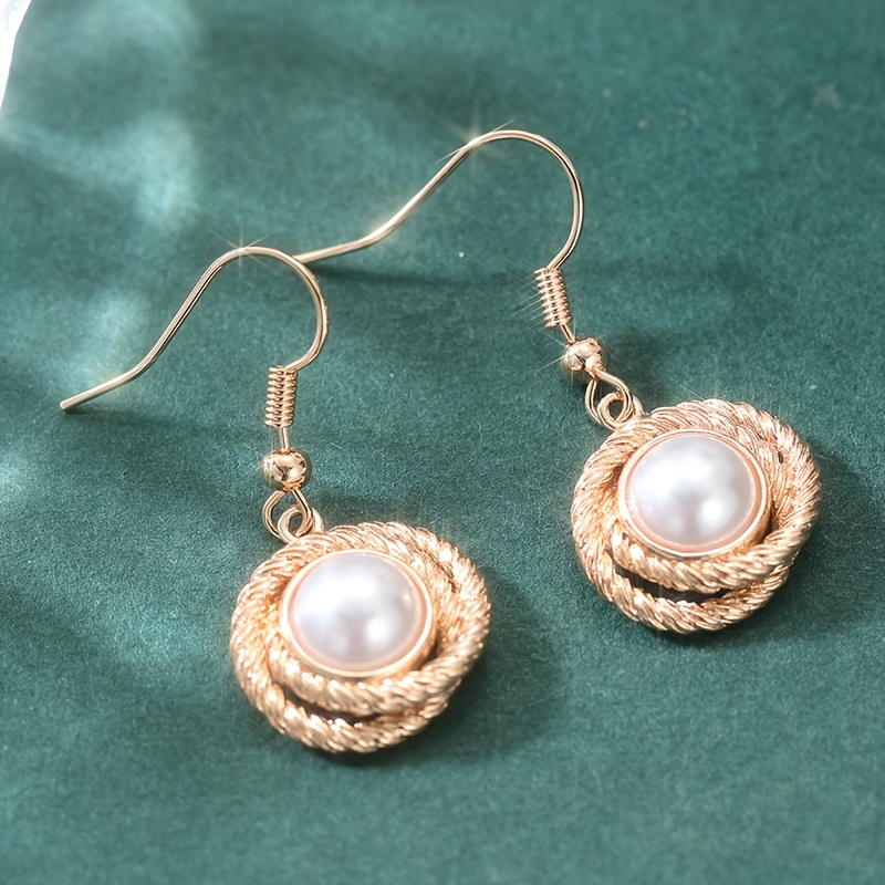 Women's Elegant Round Drop Dangle Earrings